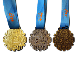 Комплект медалей по лыжным гонкам АПМ-1819